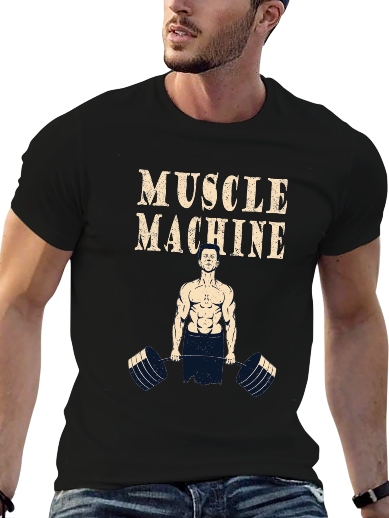Muscle Machine Graphic T-Shirt - Gym Workout Tee