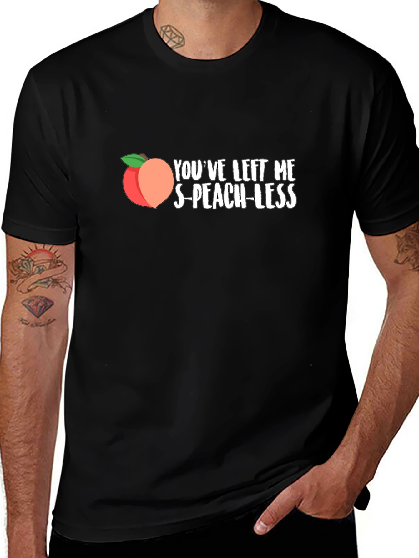 S-Peach-less Funny Graphic T-Shirt