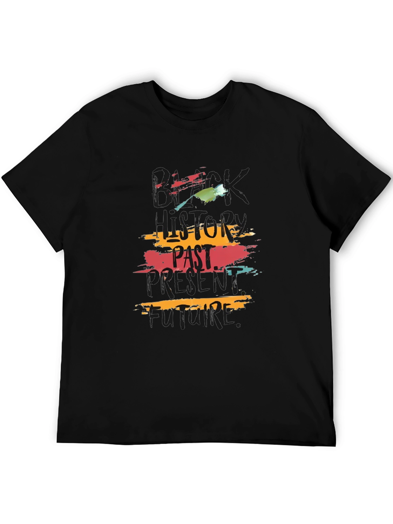 Past Present Future Graphic Tee - Black
