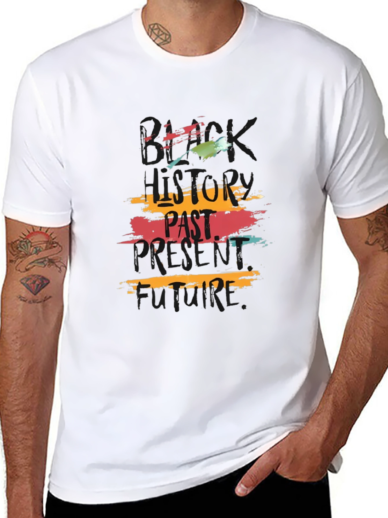 Past Present Future Graphic Tee - Black