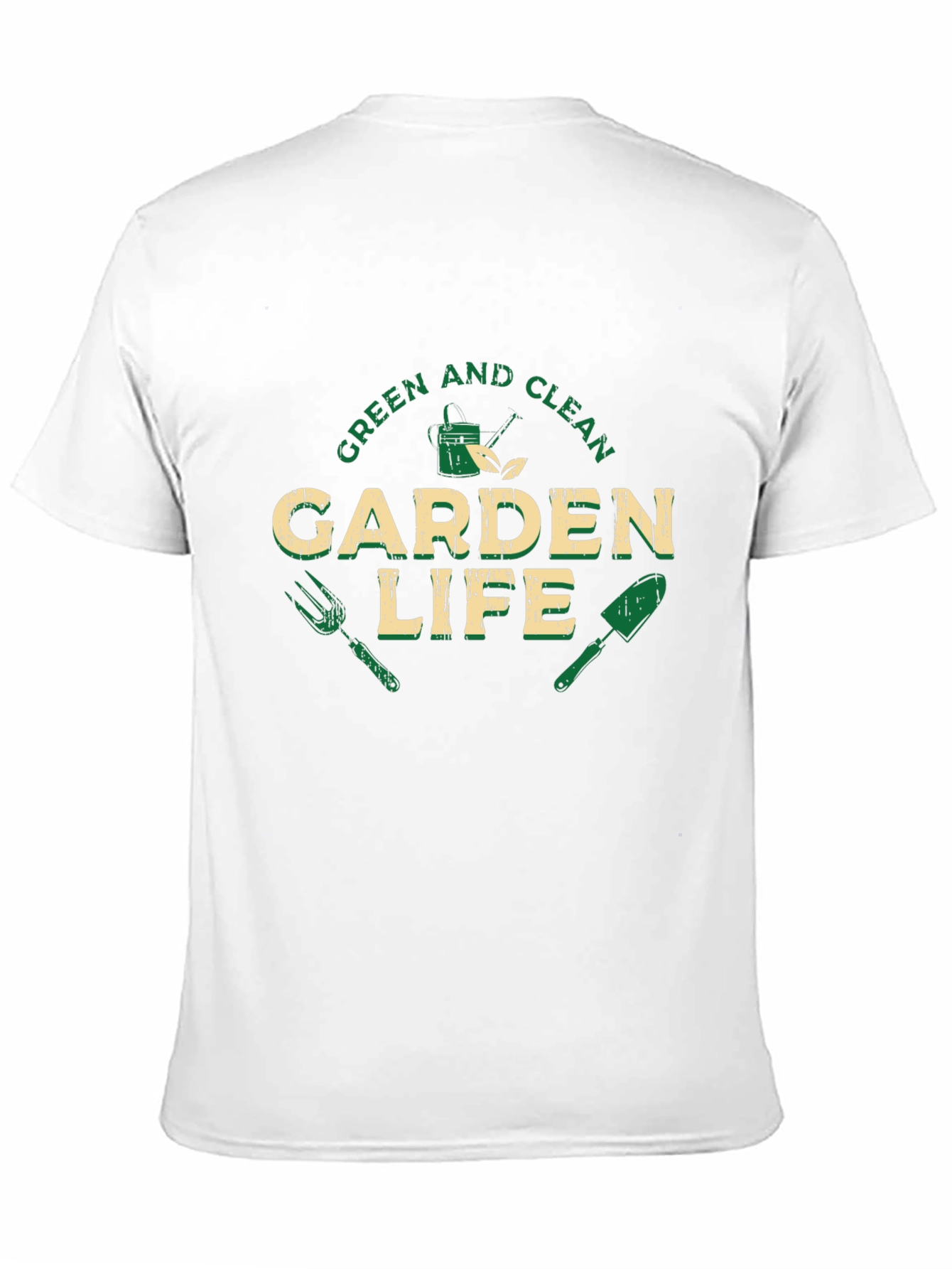 Green and Clean Garden Life Black T-Shirt
