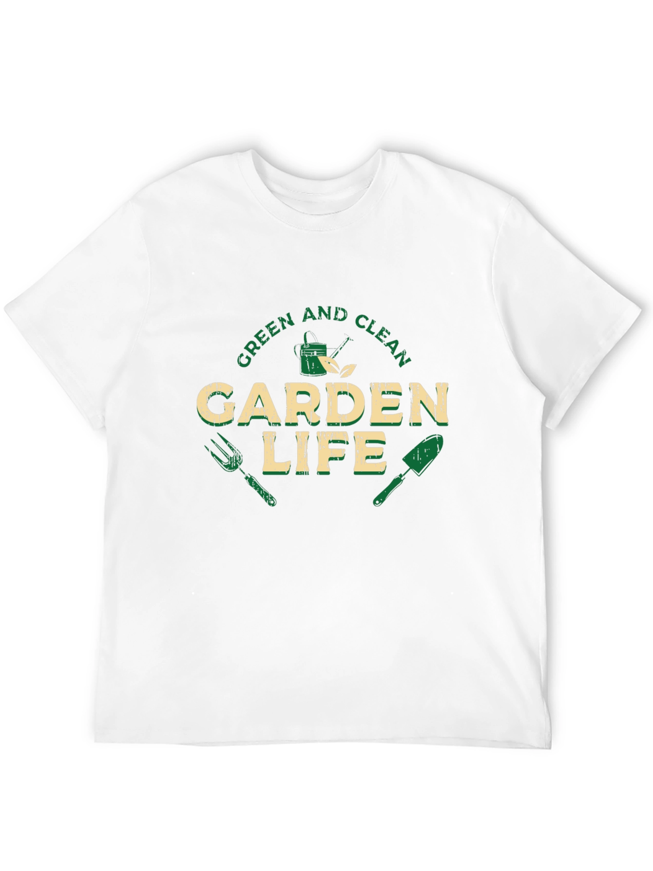Green and Clean Garden Life Black T-Shirt