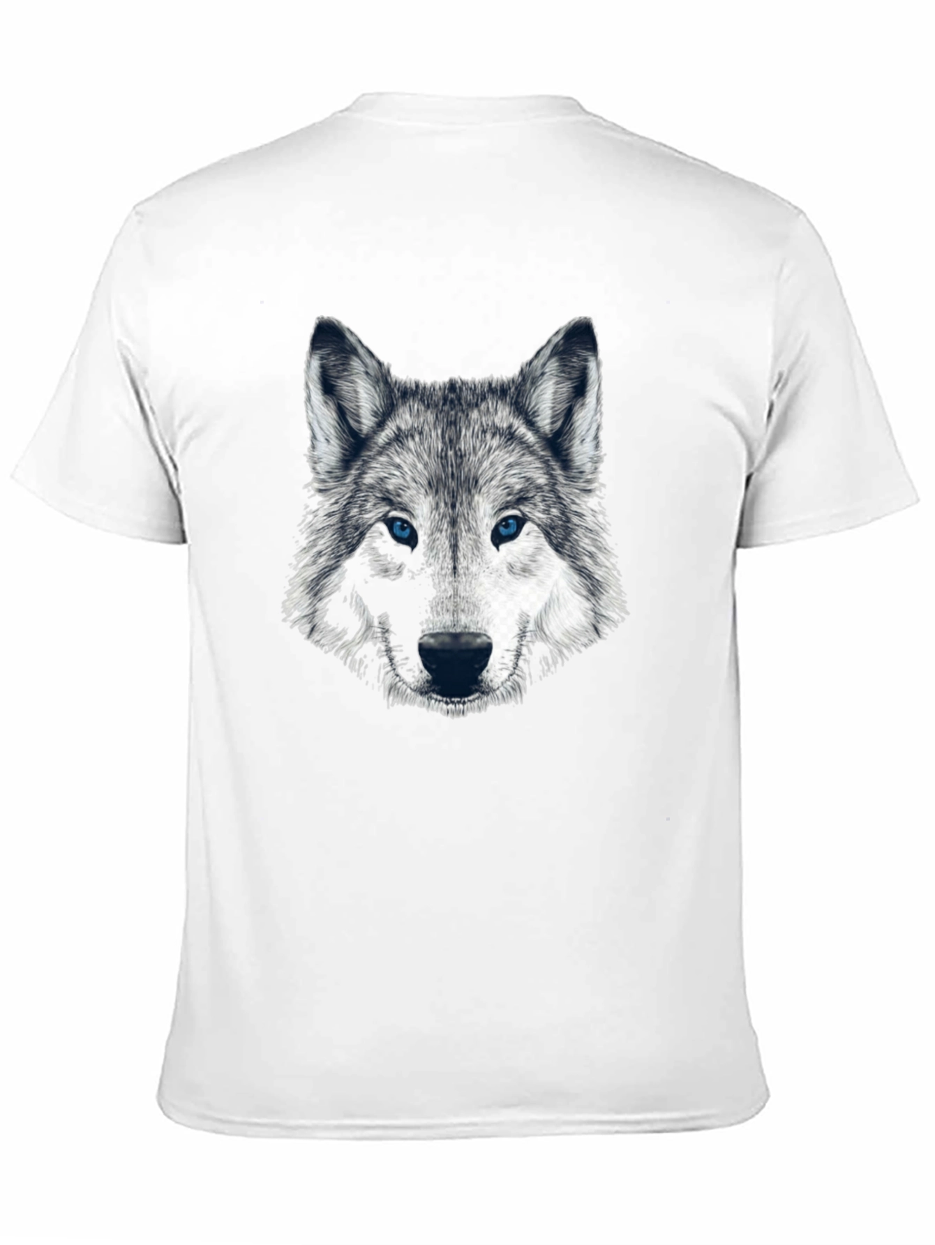 Wolf Graphic Print Black T-Shirt