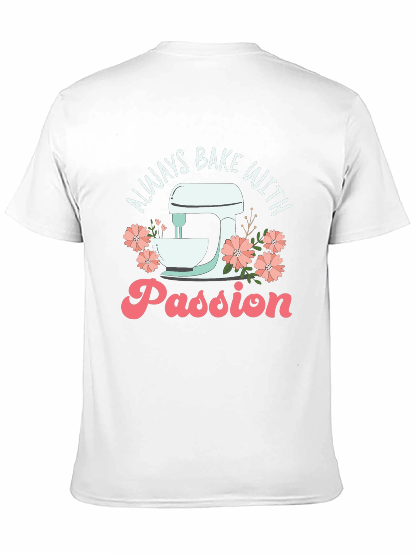 Always Bake with Passion Black Graphic Tee