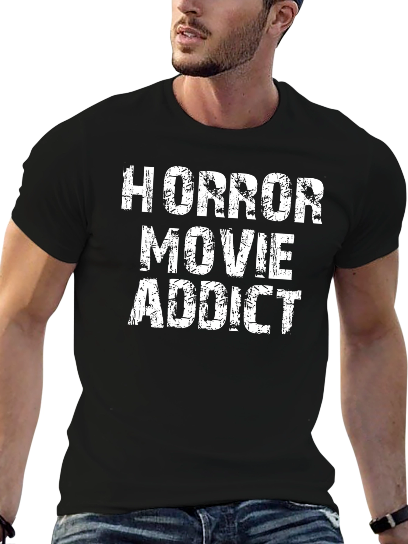Horror Movie Addict Graphic Tee