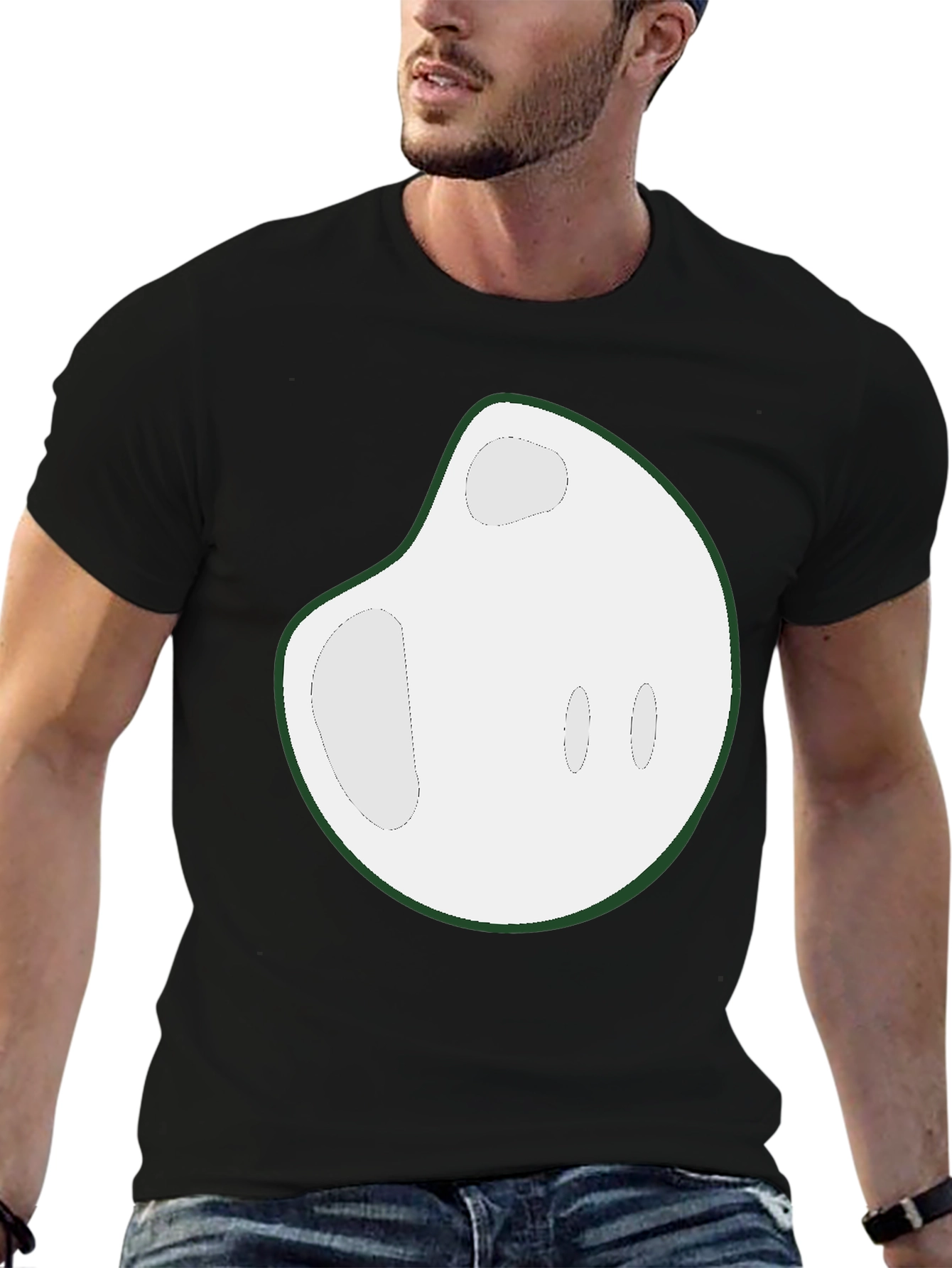 Abstract Graphic T-Shirt - Casual Black Tee
