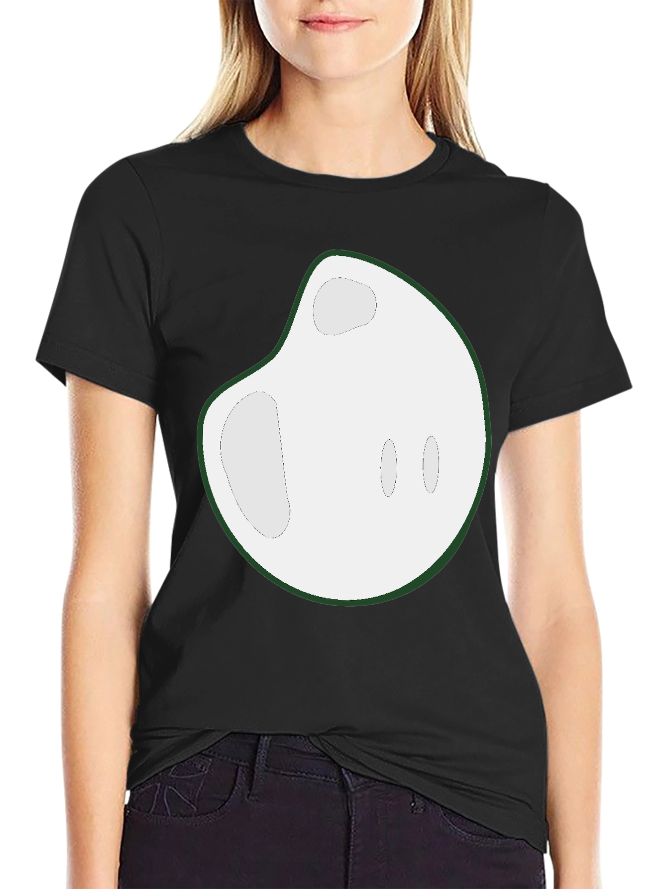 Abstract Graphic T-Shirt - Casual Black Tee