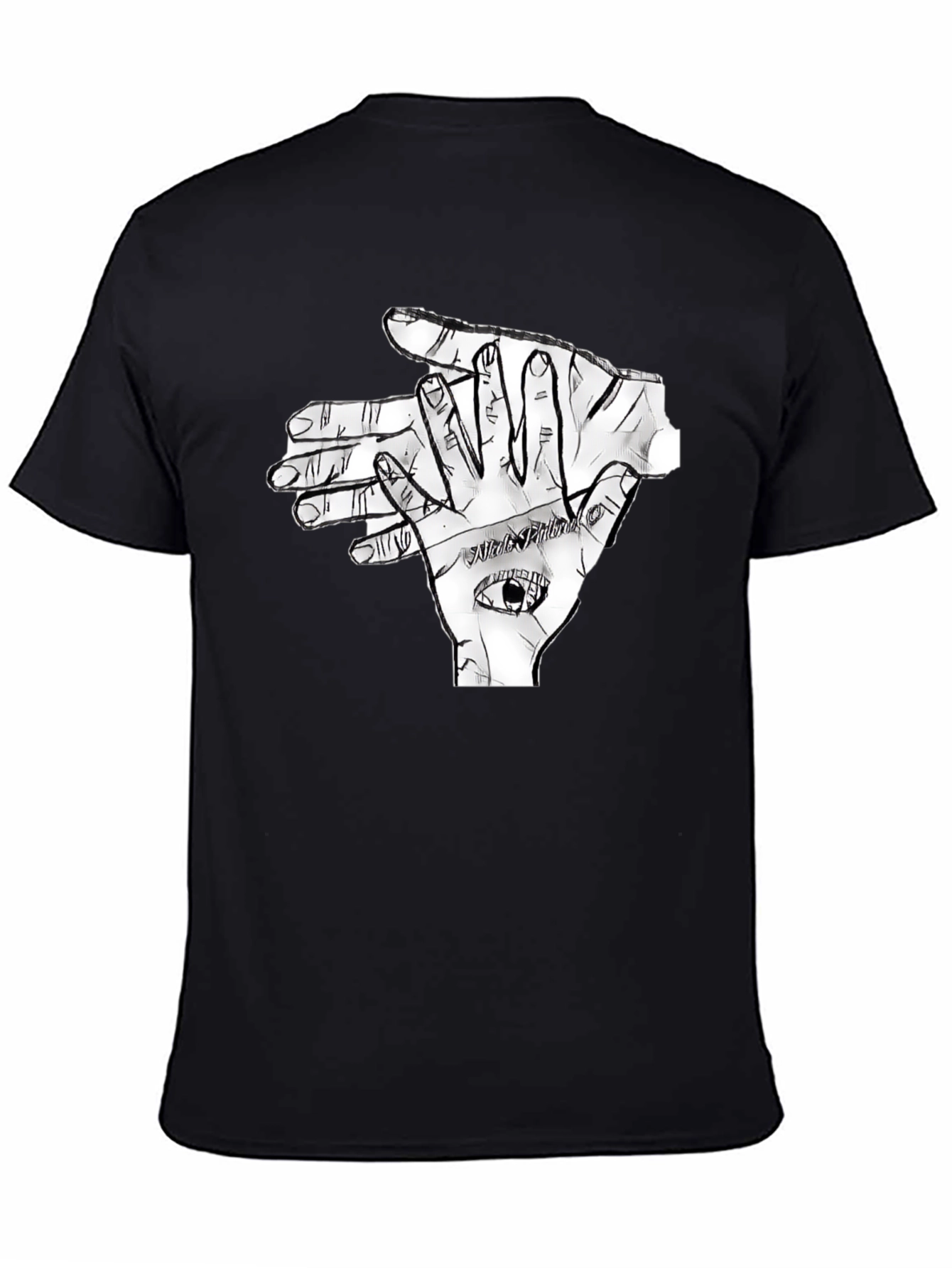 Eye Hand Graphic T-Shirt - Black