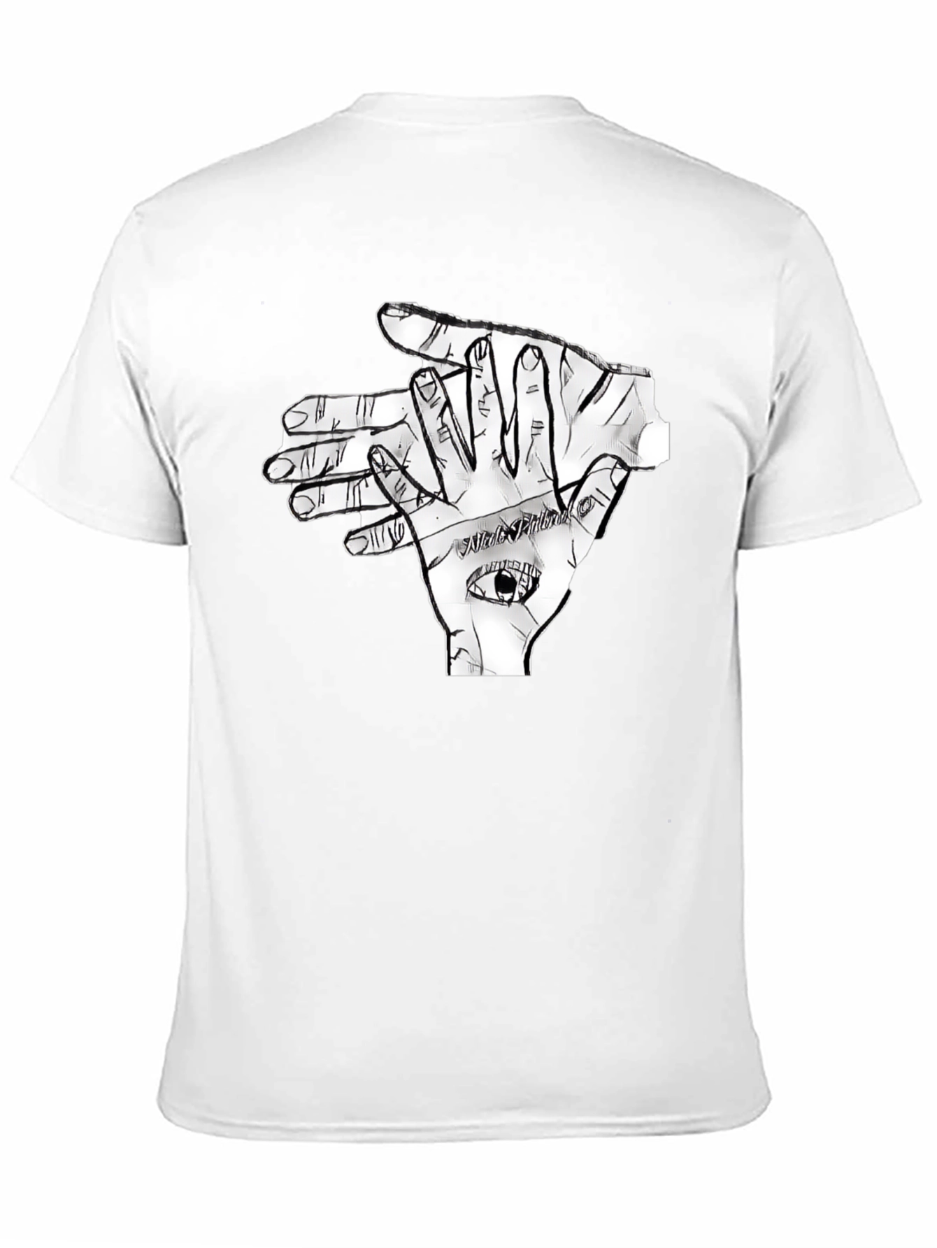 Eye Hand Graphic T-Shirt - Black