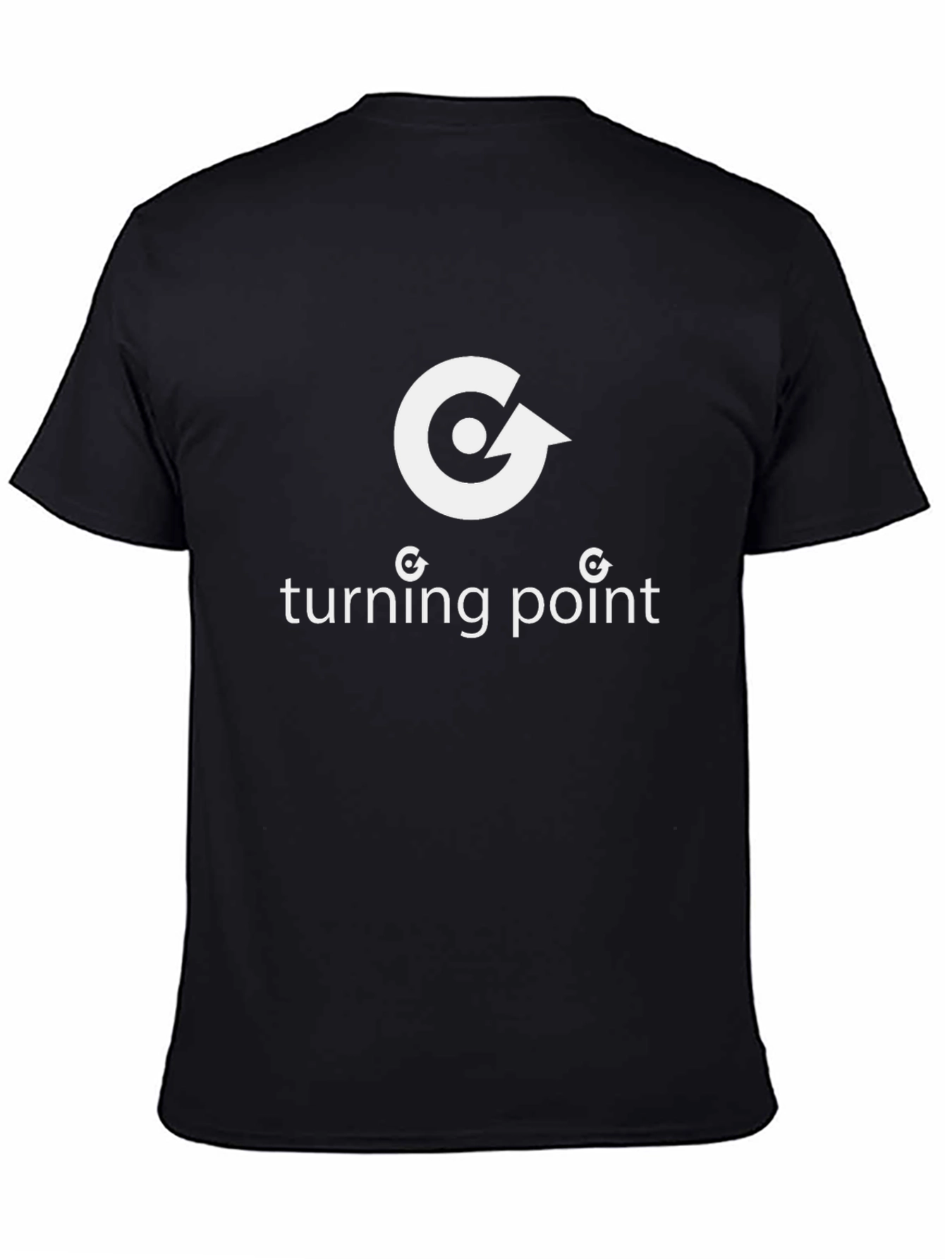 Turning Point Graphic Tee - Modern Design Black Shirt