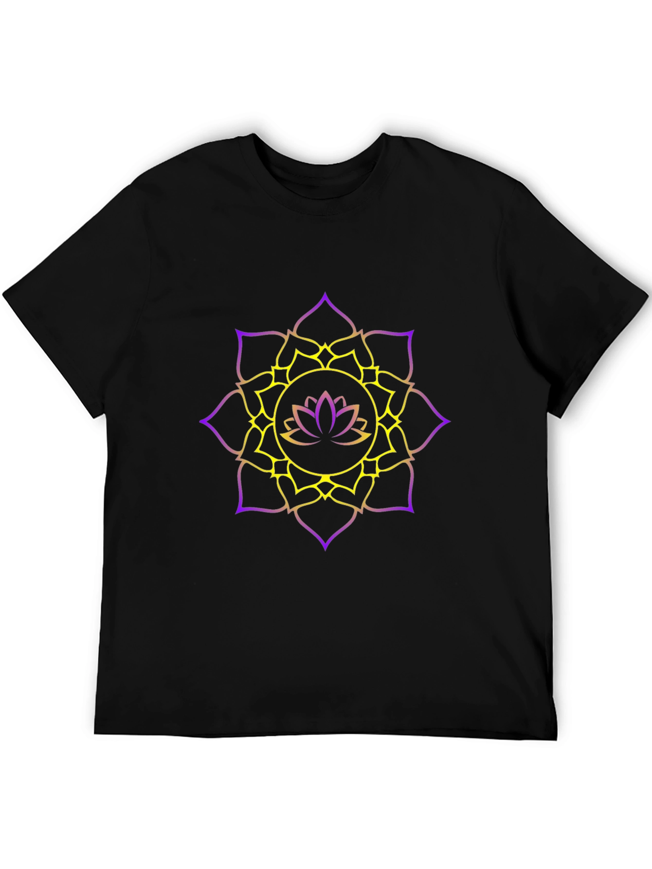 Lotus Mandala Graphic Tee - Stylish Comfort