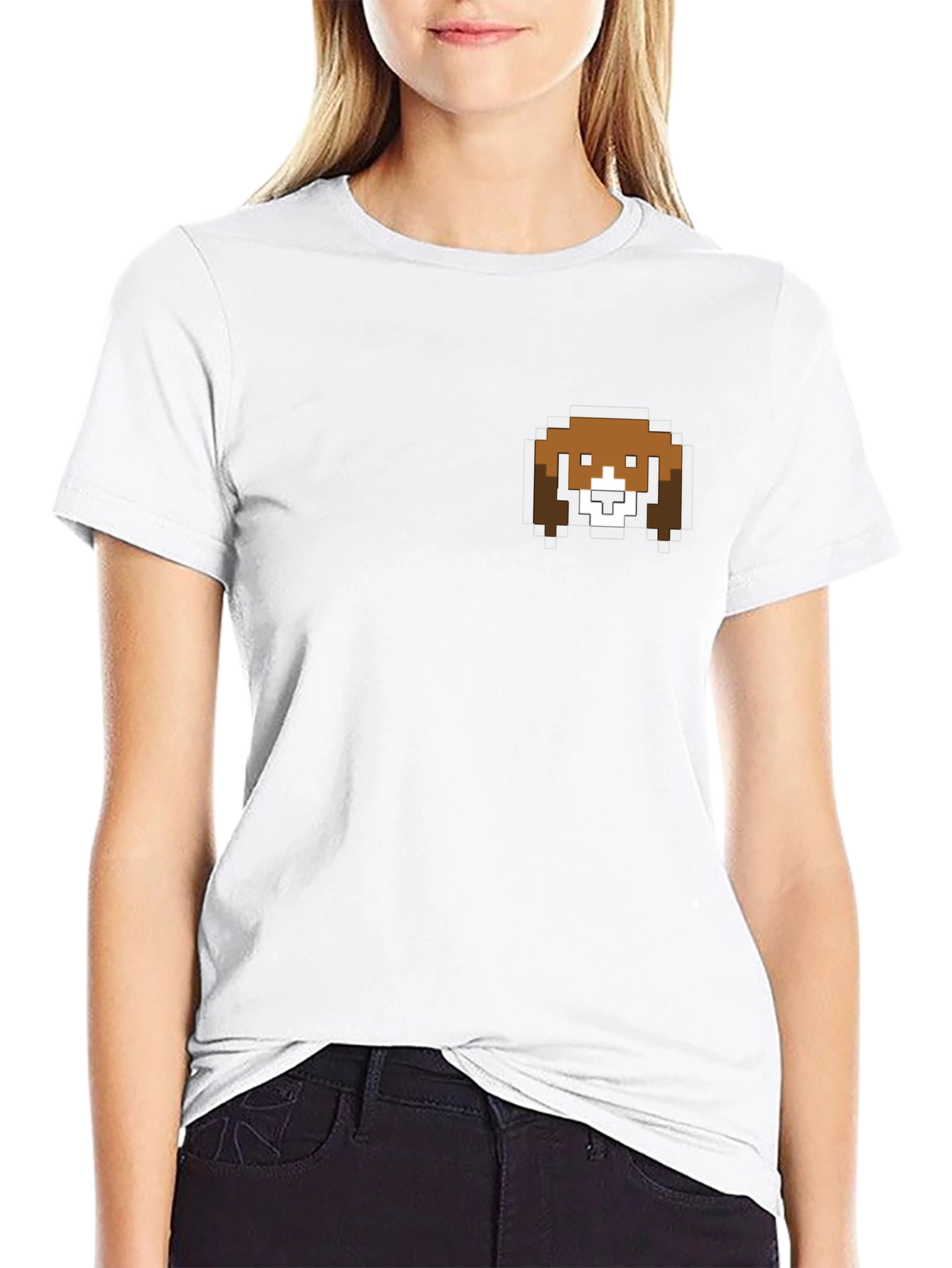 Pixel Dog T-Shirt - Cute Retro Style