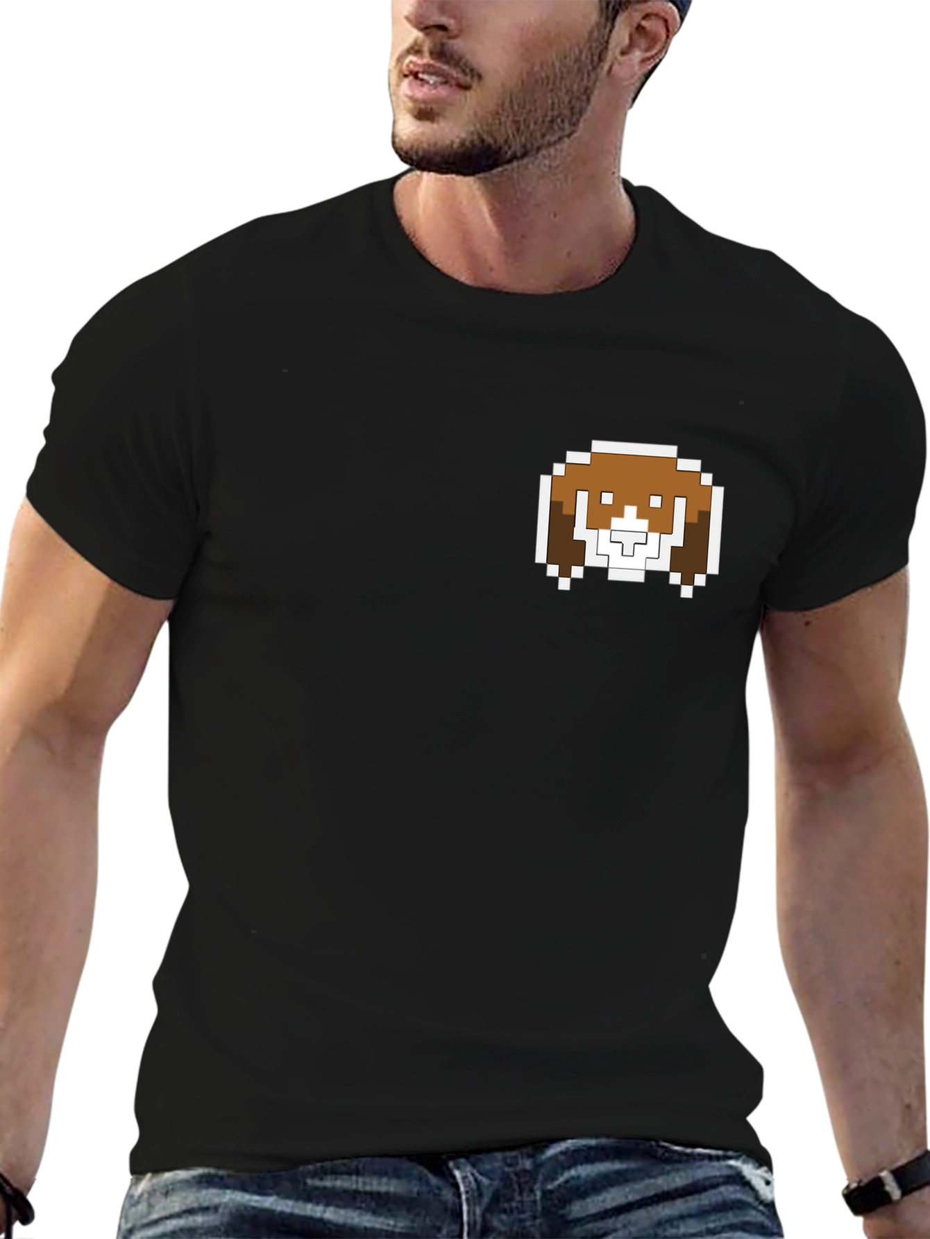 Pixel Dog T-Shirt - Cute Retro Style