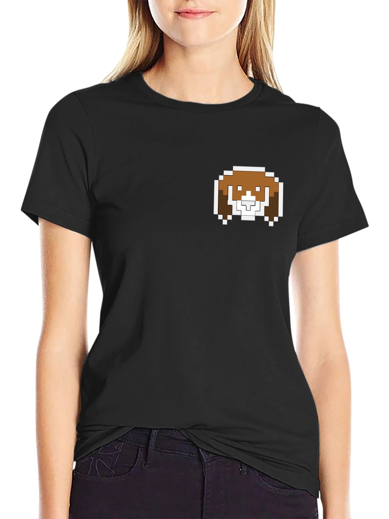 Pixel Dog T-Shirt - Cute Retro Style