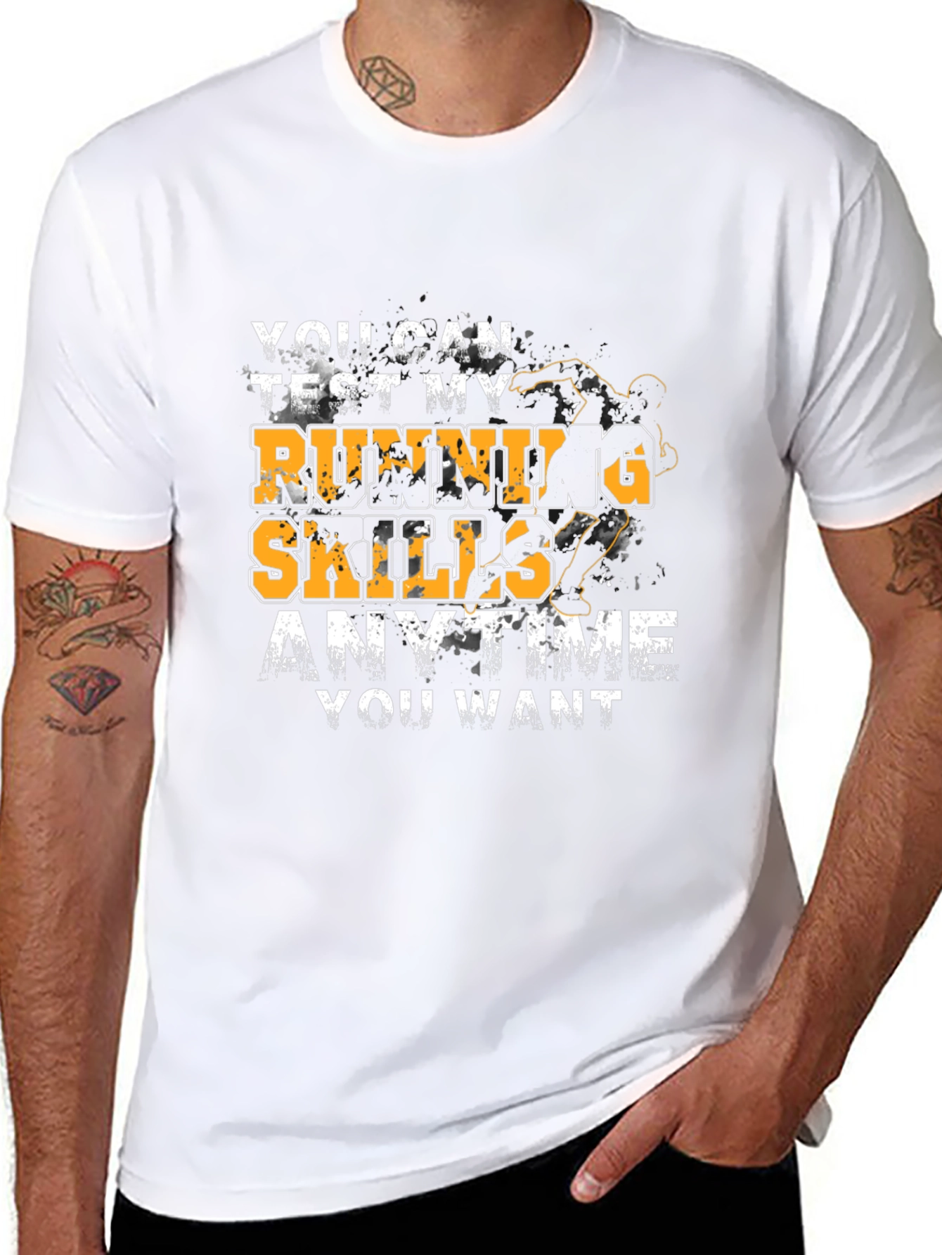 Running Skills Graphic T-Shirt - Black