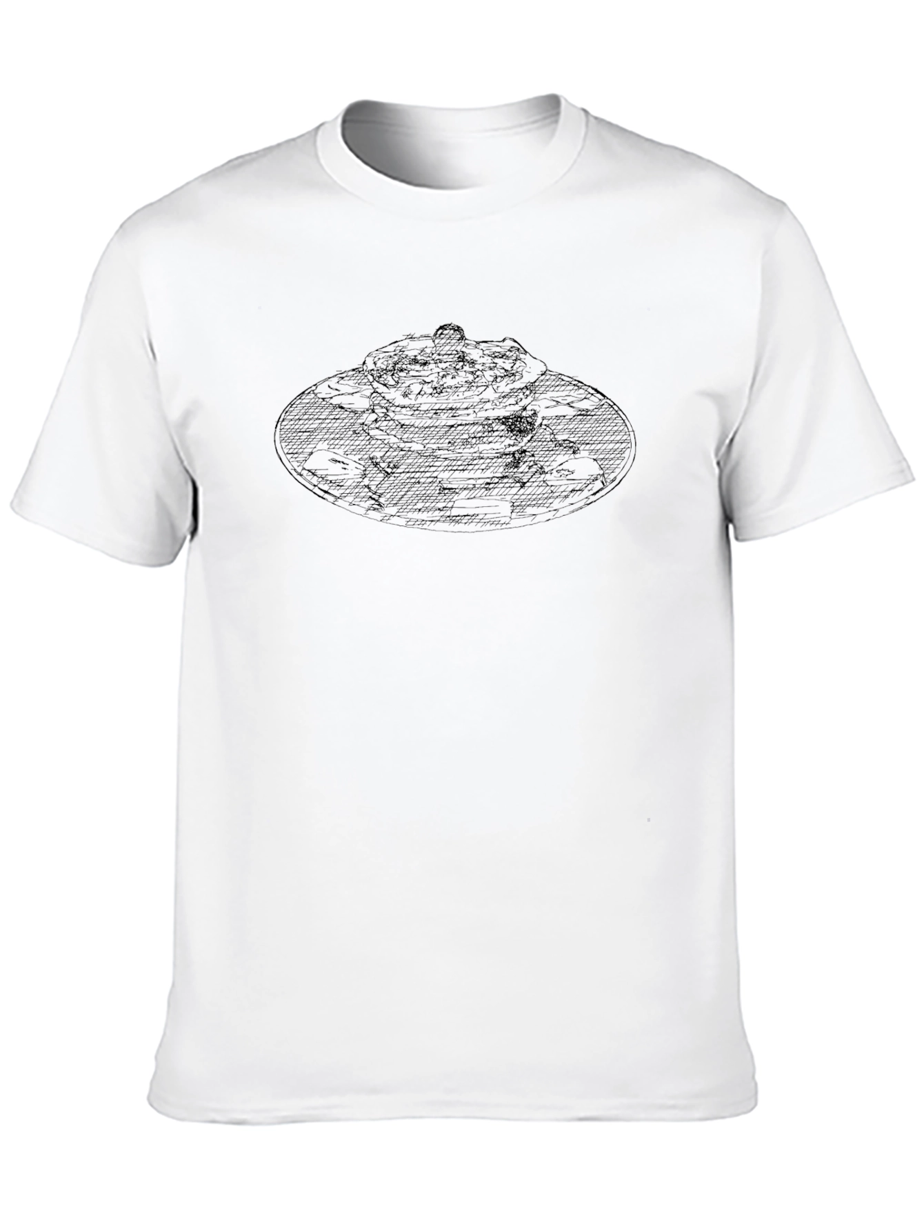 Pancake Stack Graphic Tee - Black