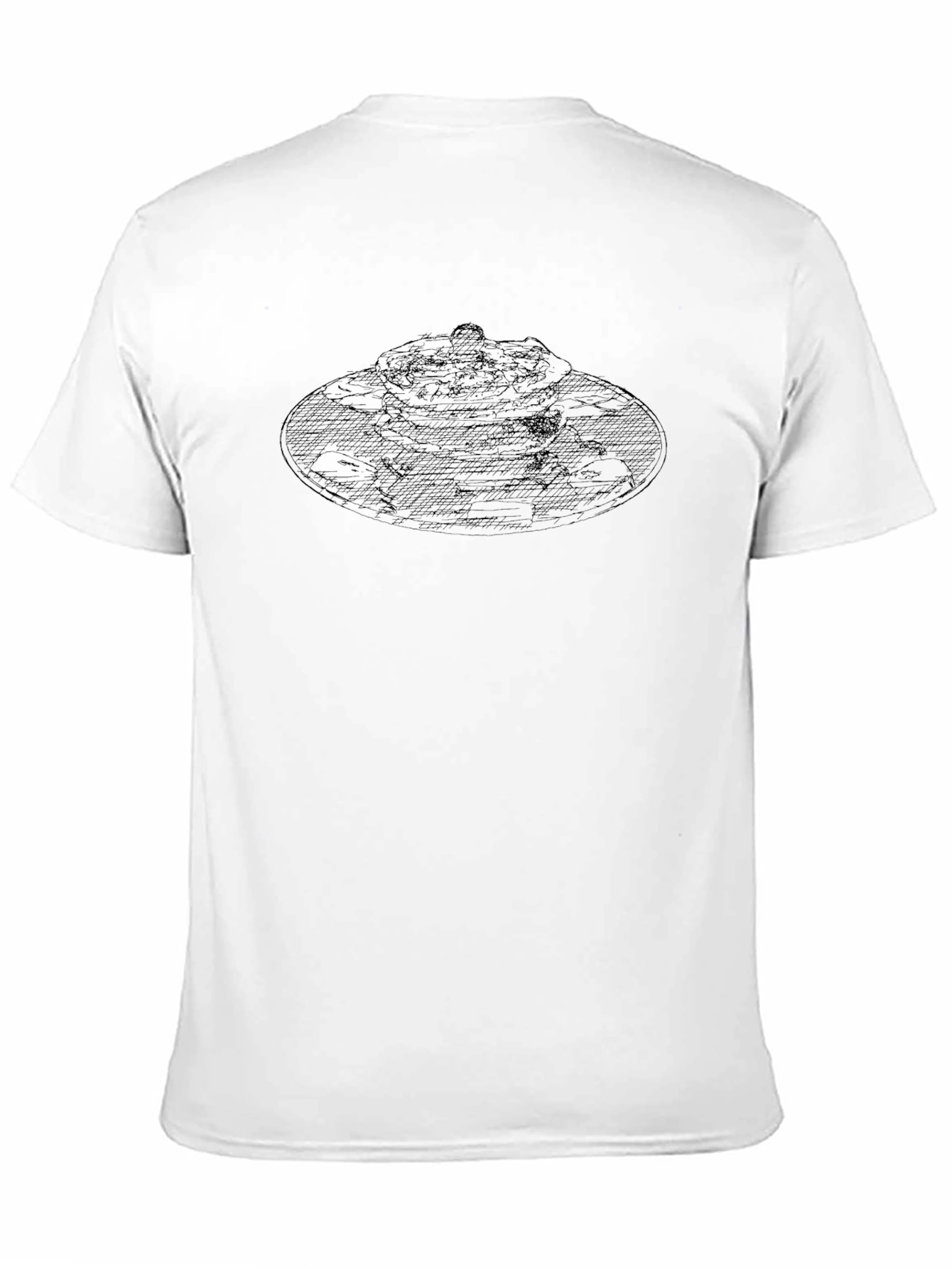 Pancake Stack Graphic Tee - Black