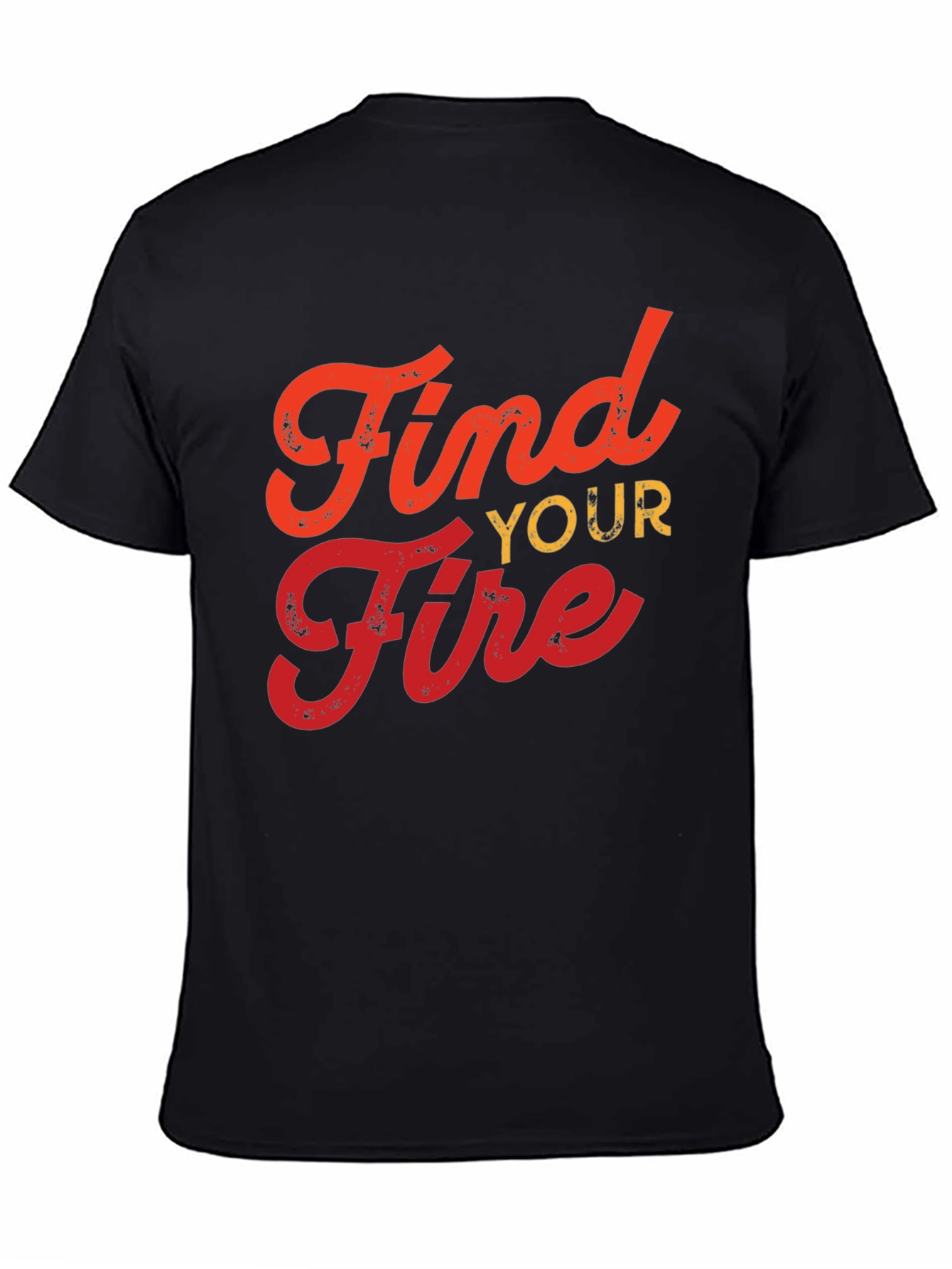 Find Your Fire Graphic T-Shirt - Black