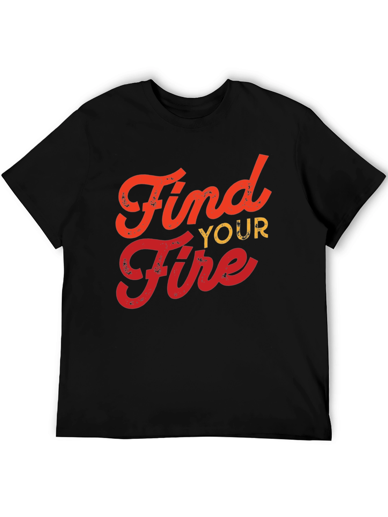 Find Your Fire Graphic T-Shirt - Black