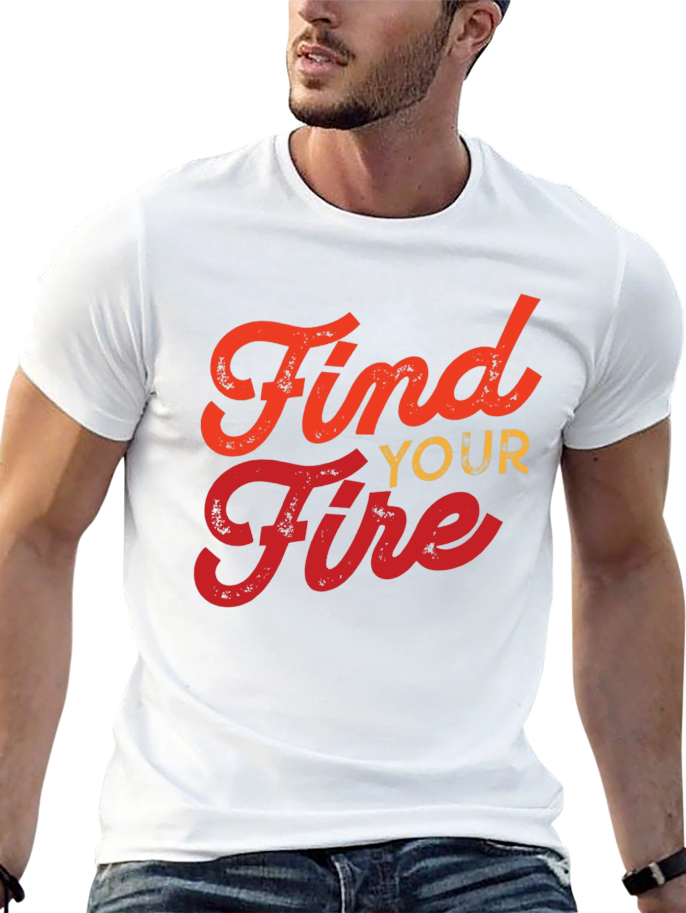 Find Your Fire Graphic T-Shirt - Black