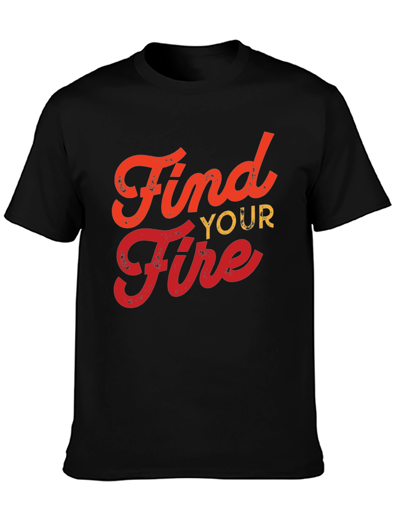Find Your Fire Graphic T-Shirt - Black