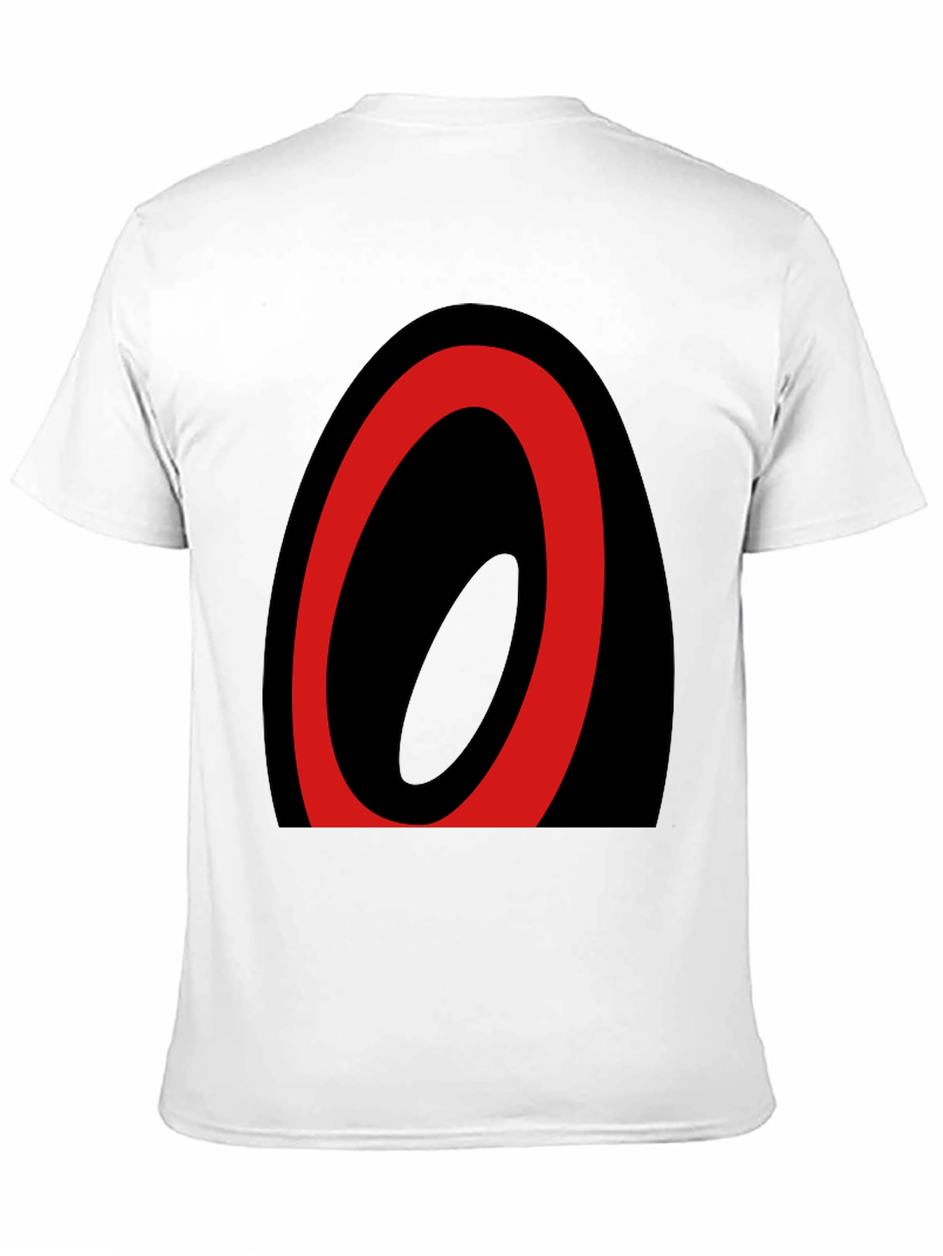 Abstract Oval Graphic Tee - Black