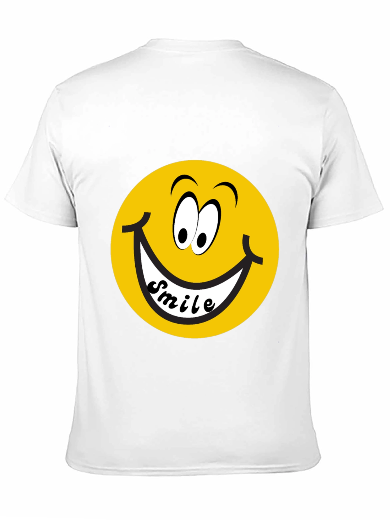 Smiley Face Graphic Black T-Shirt