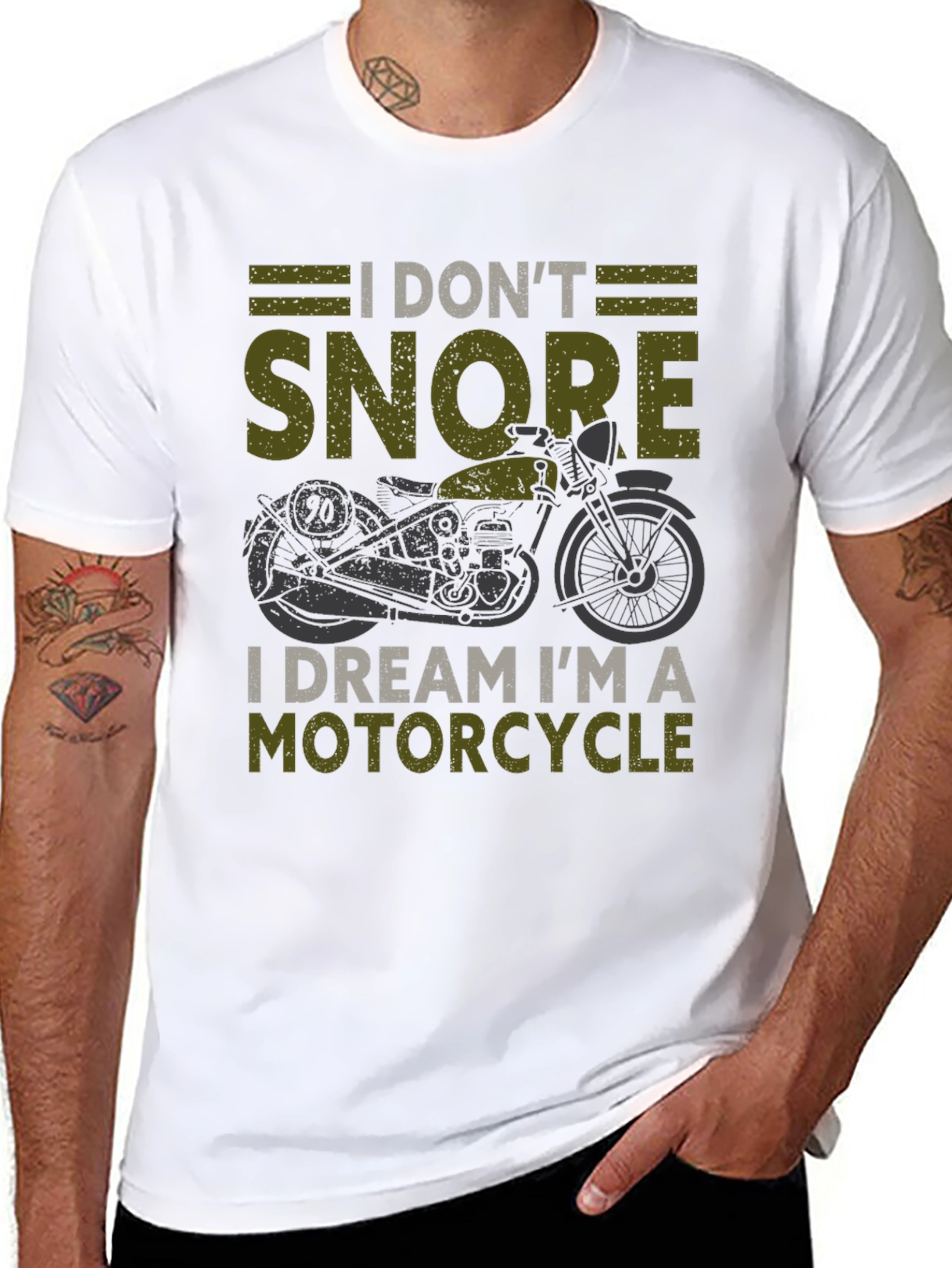 Motorcycle Dreamer T-Shirt: I Dont Snore!