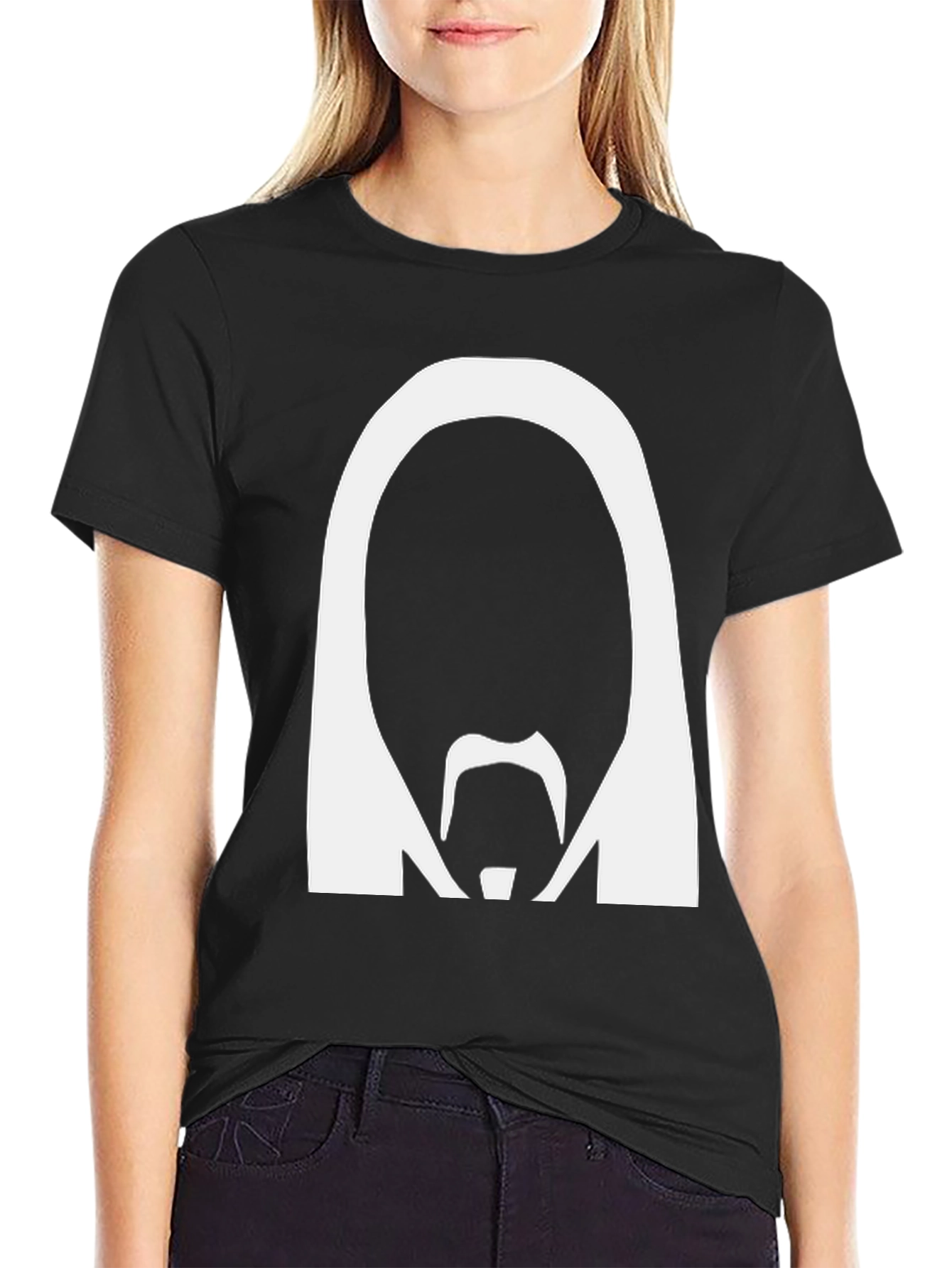 Retro Silhouette Graphic T-Shirt - Classic Black Tee