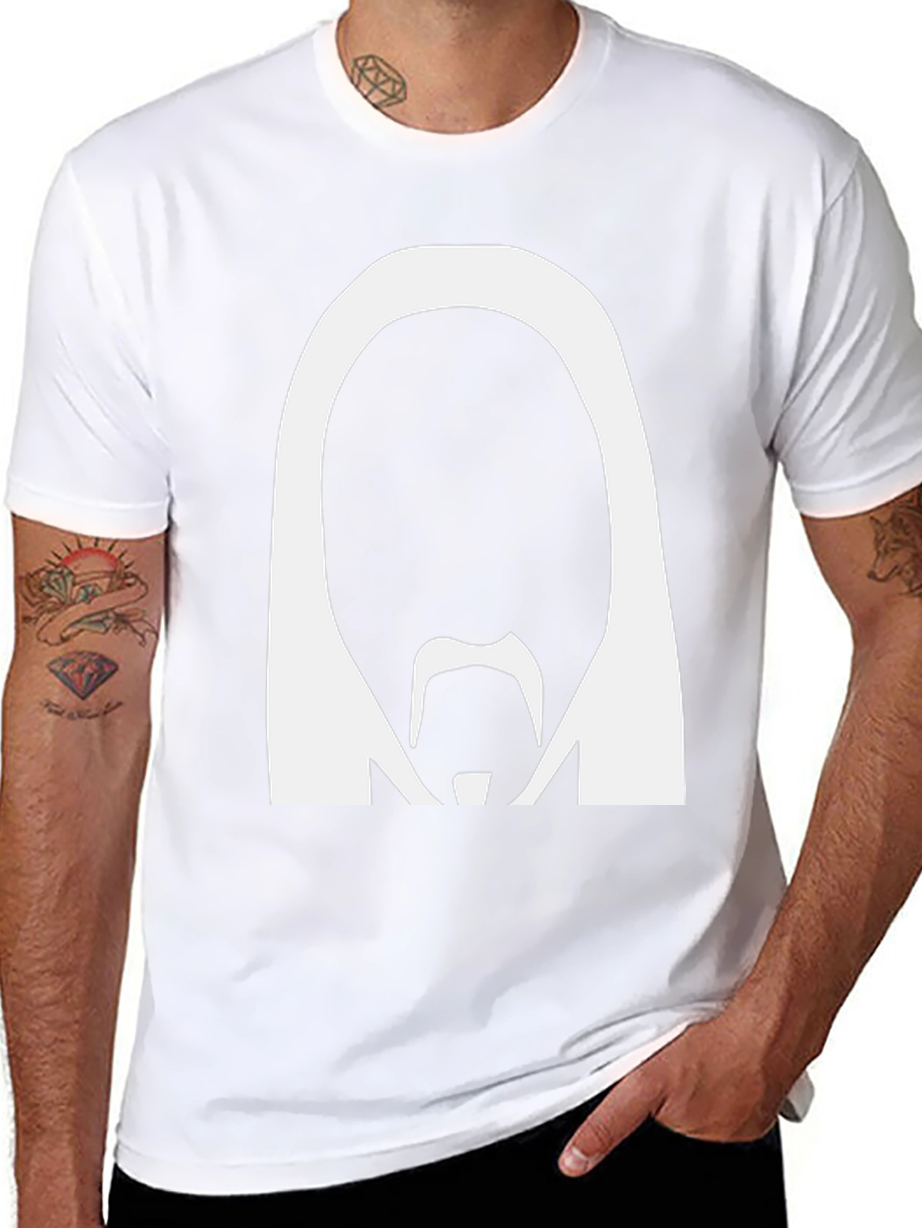 Retro Silhouette Graphic T-Shirt - Classic Black Tee