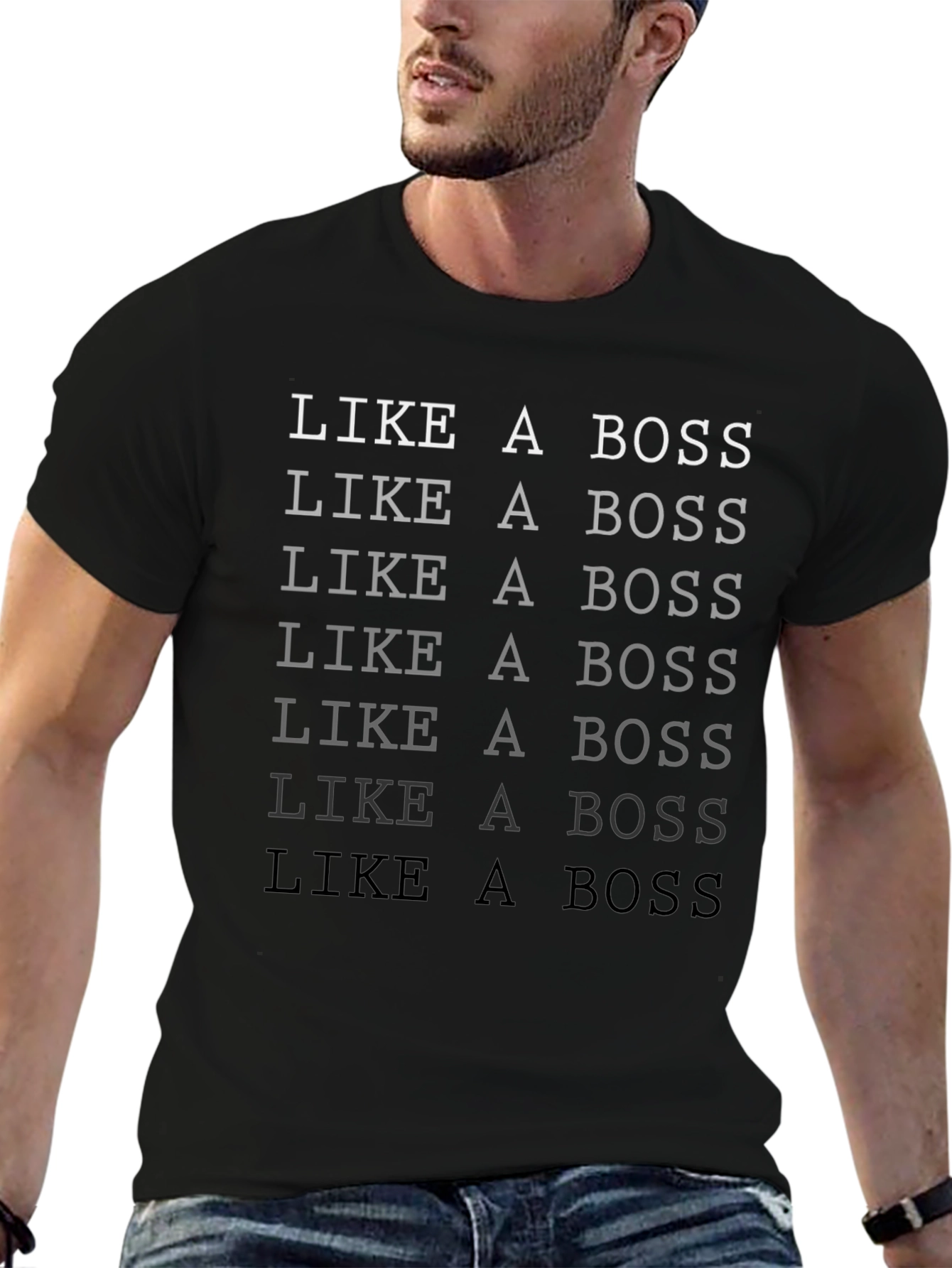 Like A Boss T-Shirt - Premium Graphic Tee
