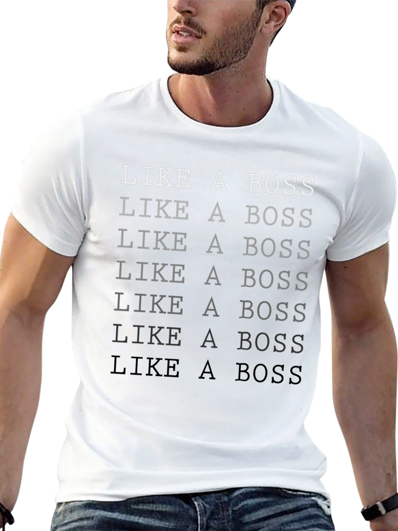 Like A Boss T-Shirt - Premium Graphic Tee