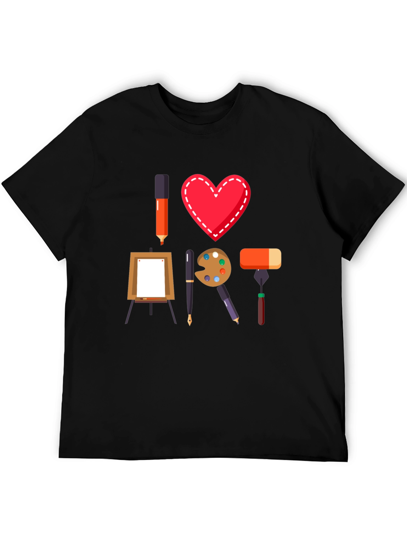 I Heart Art T-Shirt - Artist Lover Tee