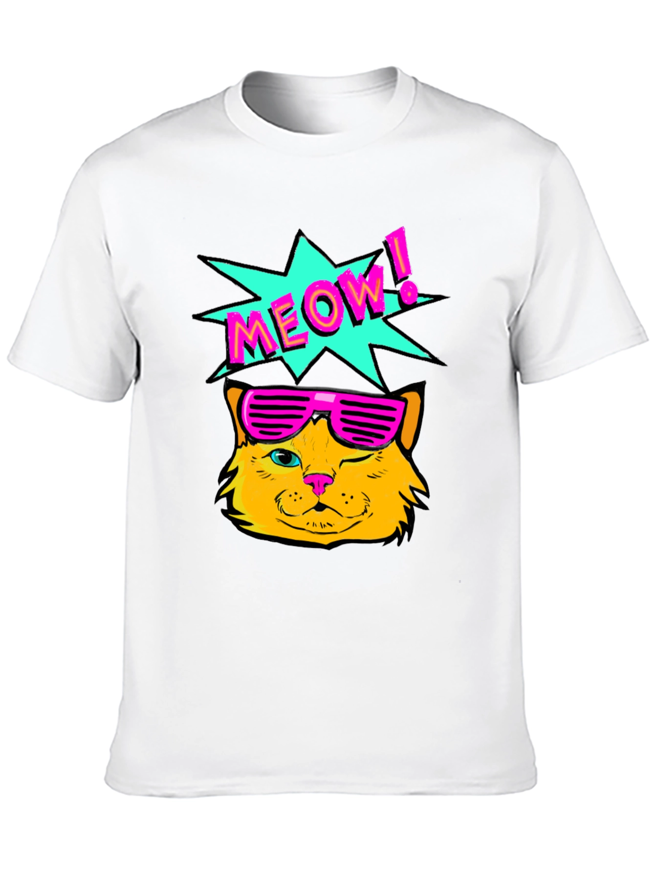 Retro Meow Cat T-Shirt