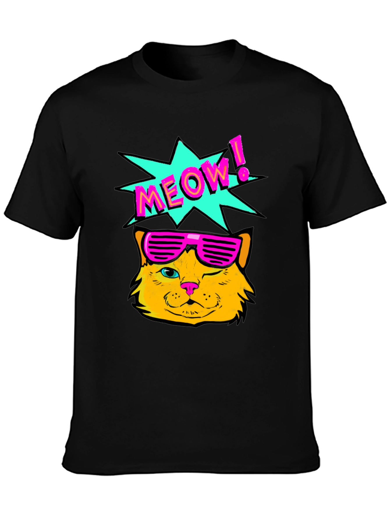 Retro Meow Cat T-Shirt