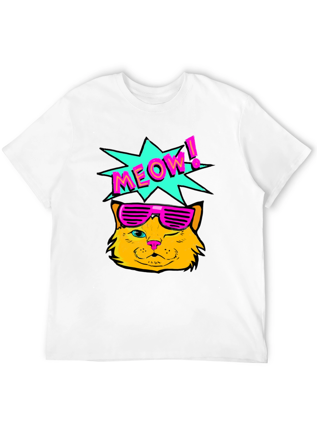 Retro Meow Cat T-Shirt