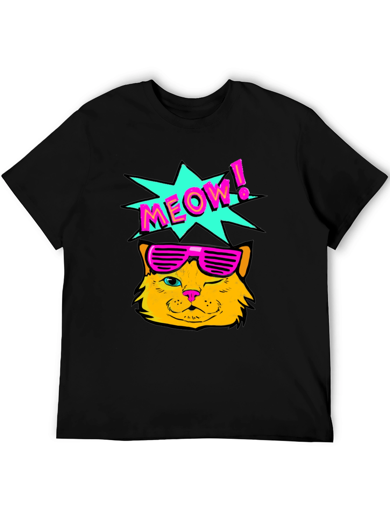 Retro Meow Cat T-Shirt