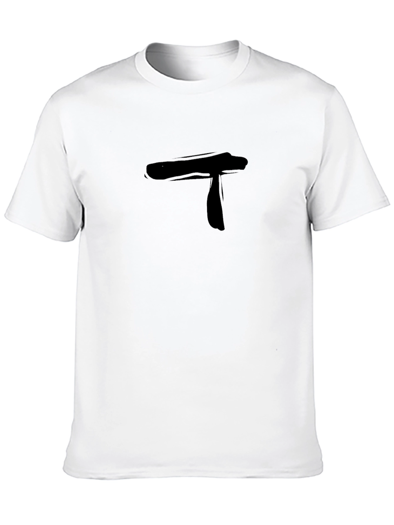Mens Black T-Shirt with Abstract T Design