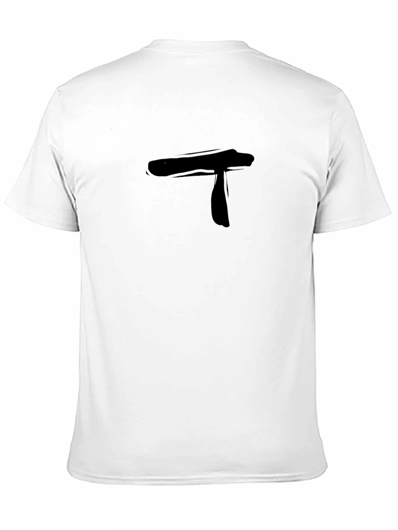 Mens Black T-Shirt with Abstract T Design
