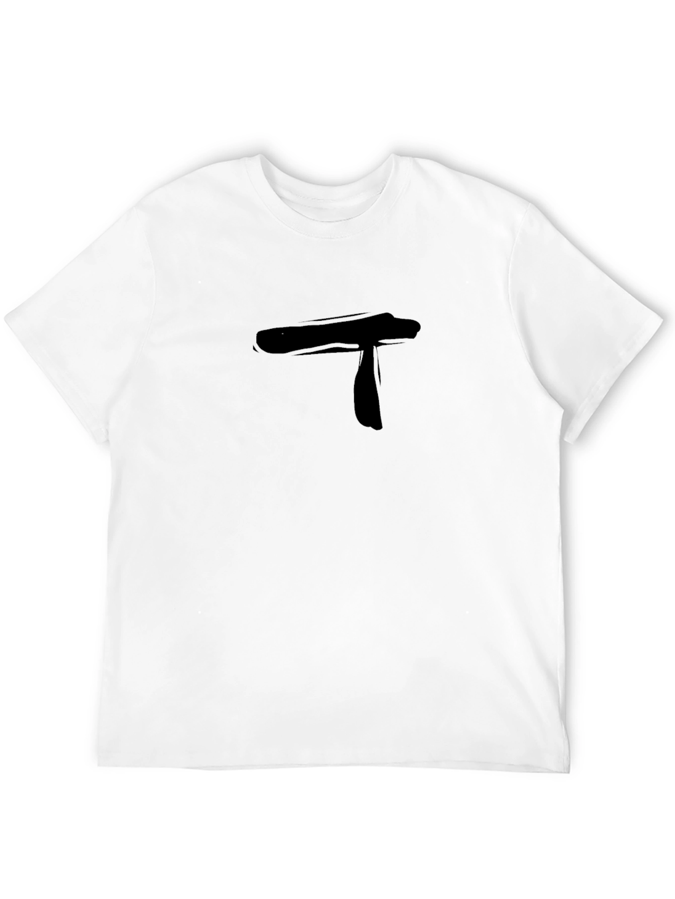 Mens Black T-Shirt with Abstract T Design