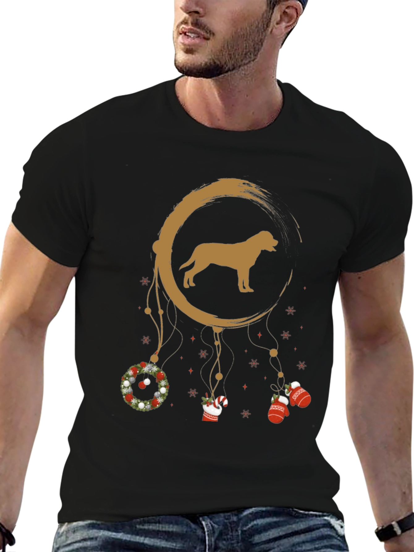 Dog Dreamcatcher Christmas T-Shirt