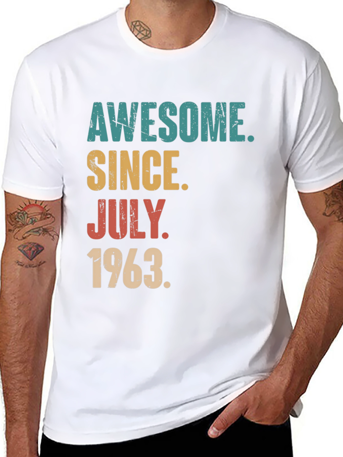 Awesome Since July 1963 T-Shirt - Birthday Gift Idea