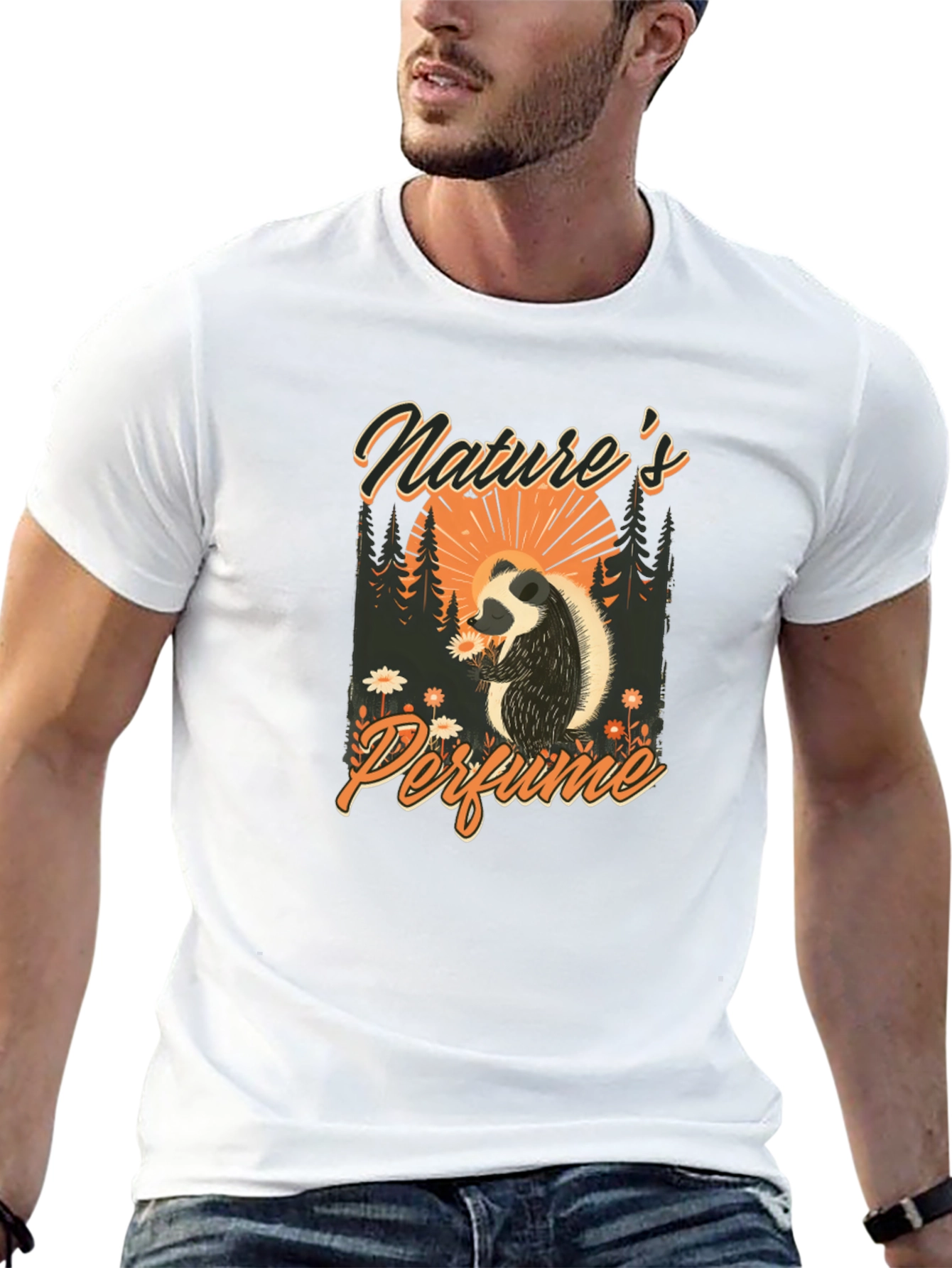 Natures Perfume Skunk Graphic Tee - Black