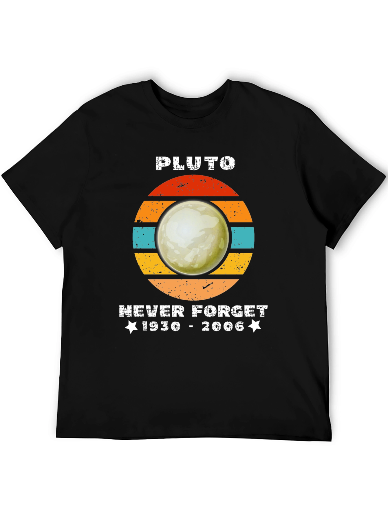 Pluto Never Forget Graphic Tee - Retro Style