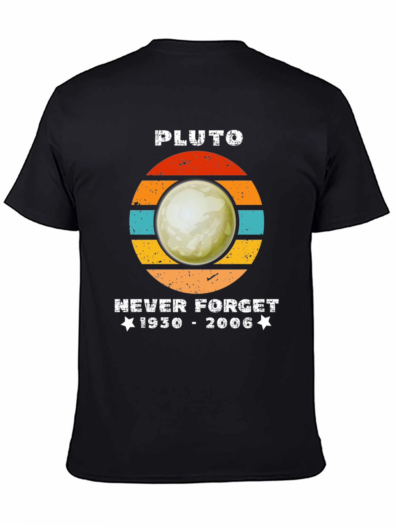 Pluto Never Forget Graphic Tee - Retro Style