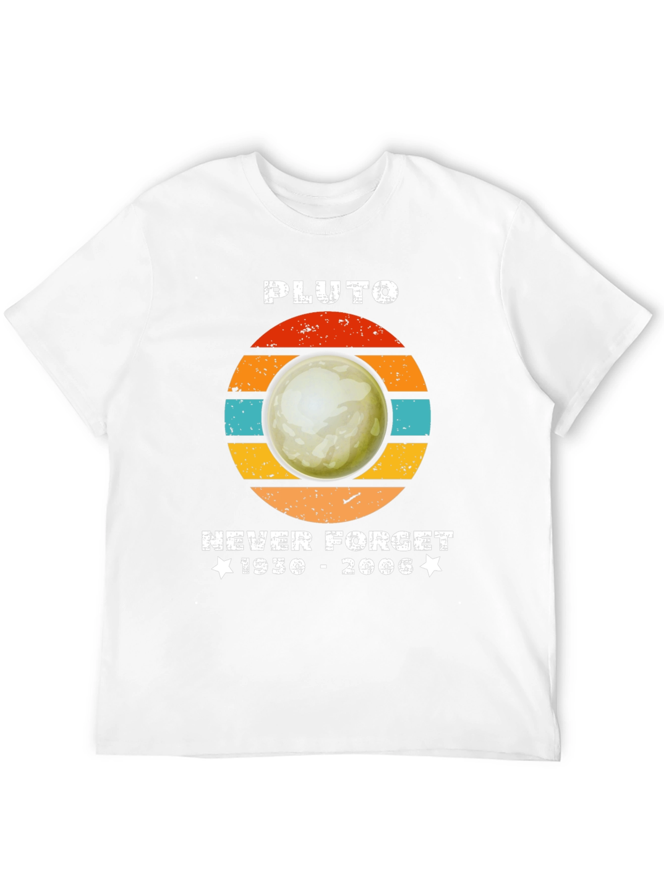 Pluto Never Forget Graphic Tee - Retro Style