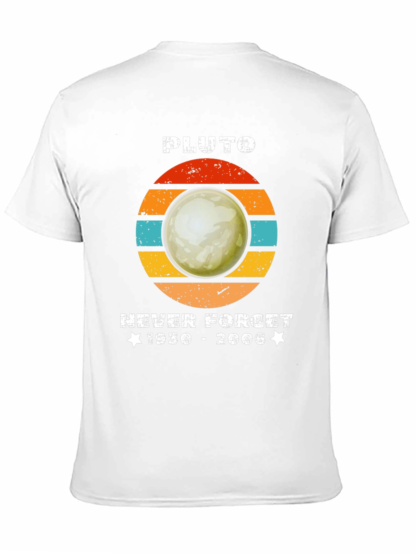 Pluto Never Forget Graphic Tee - Retro Style