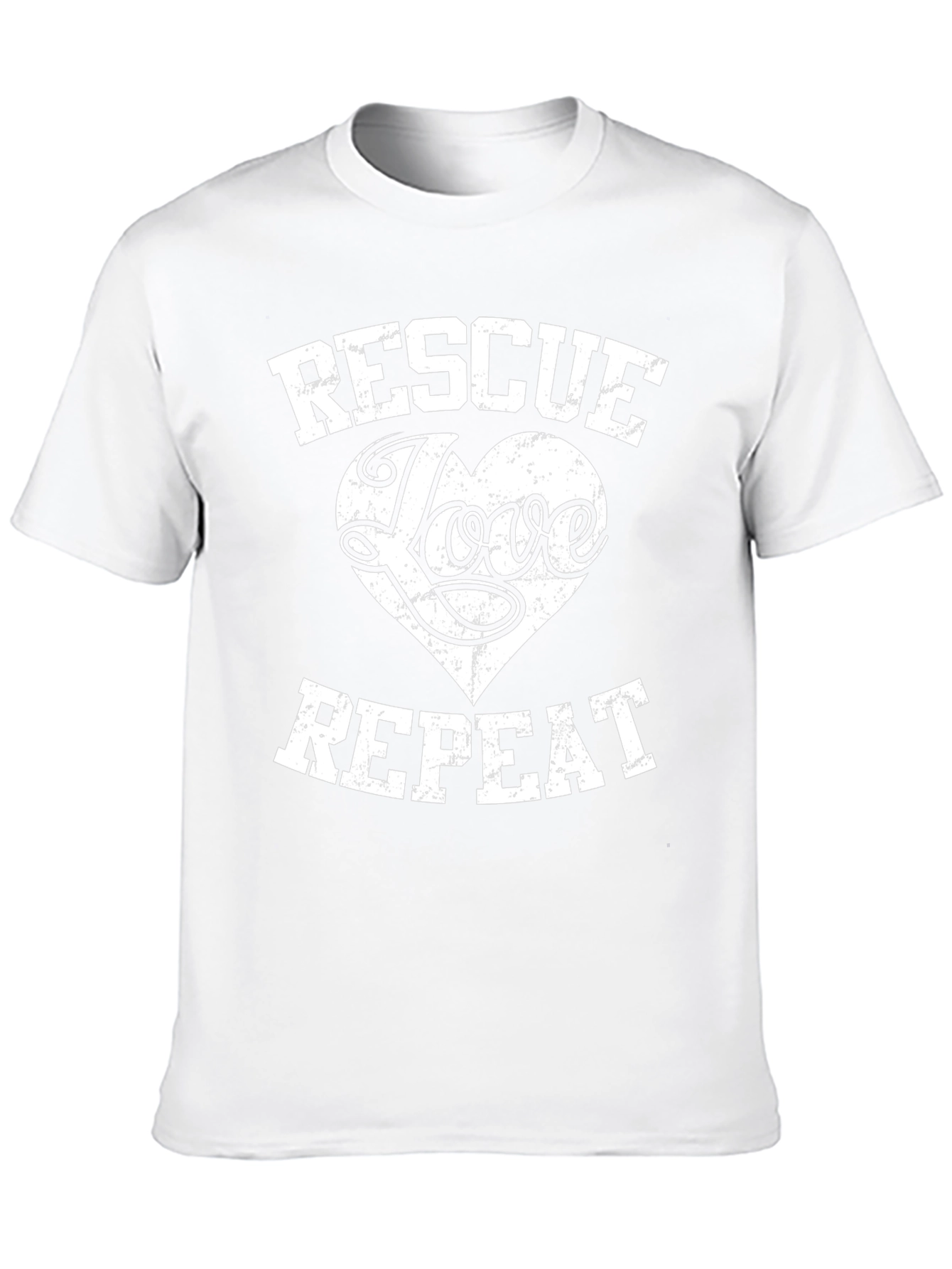 Rescue Love Repeat Graphic Tee - Soft Cotton Blend