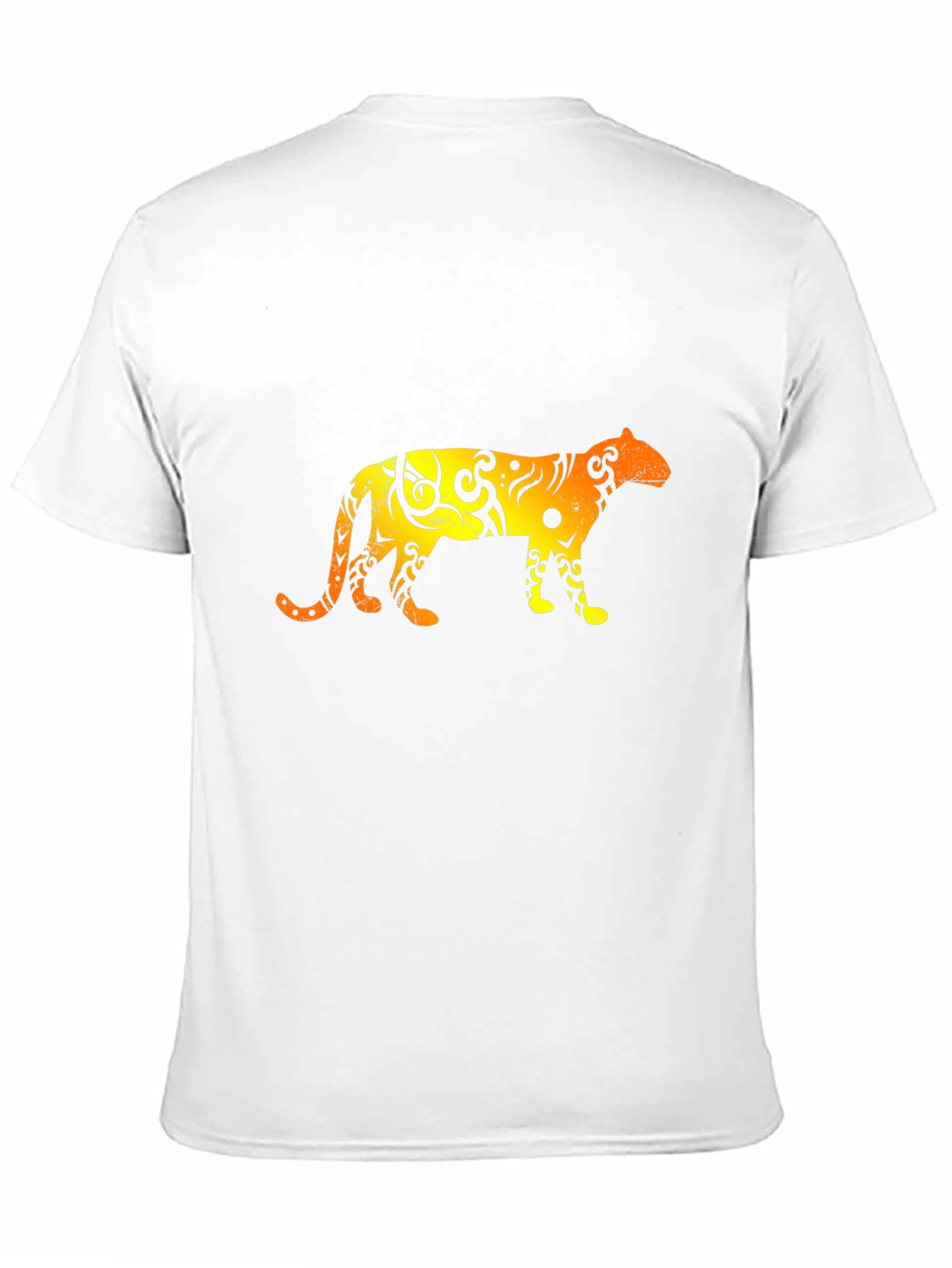 Tribal Jaguar Graphic T-Shirt - Black
