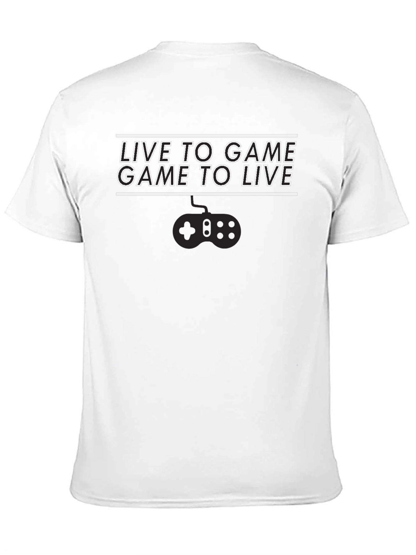 Live to Game Black T-Shirt